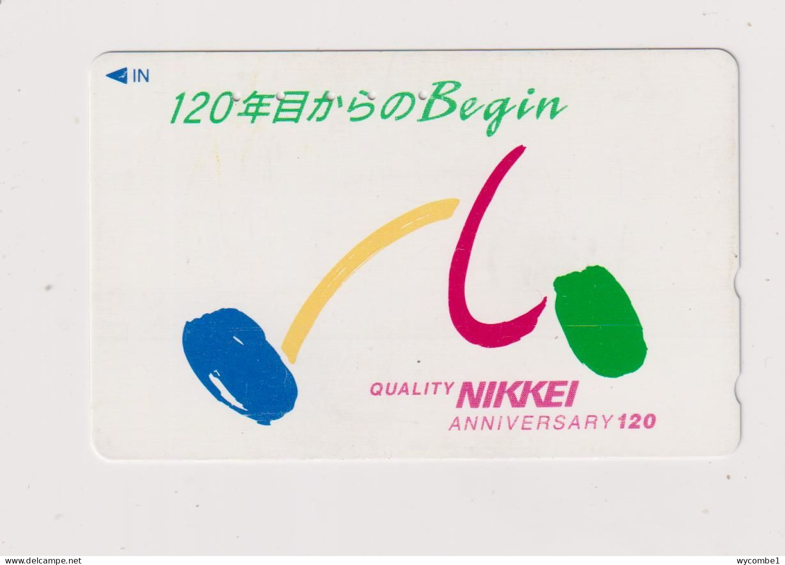 JAPAN - Nikkei Magnetic Phonecard - Japan