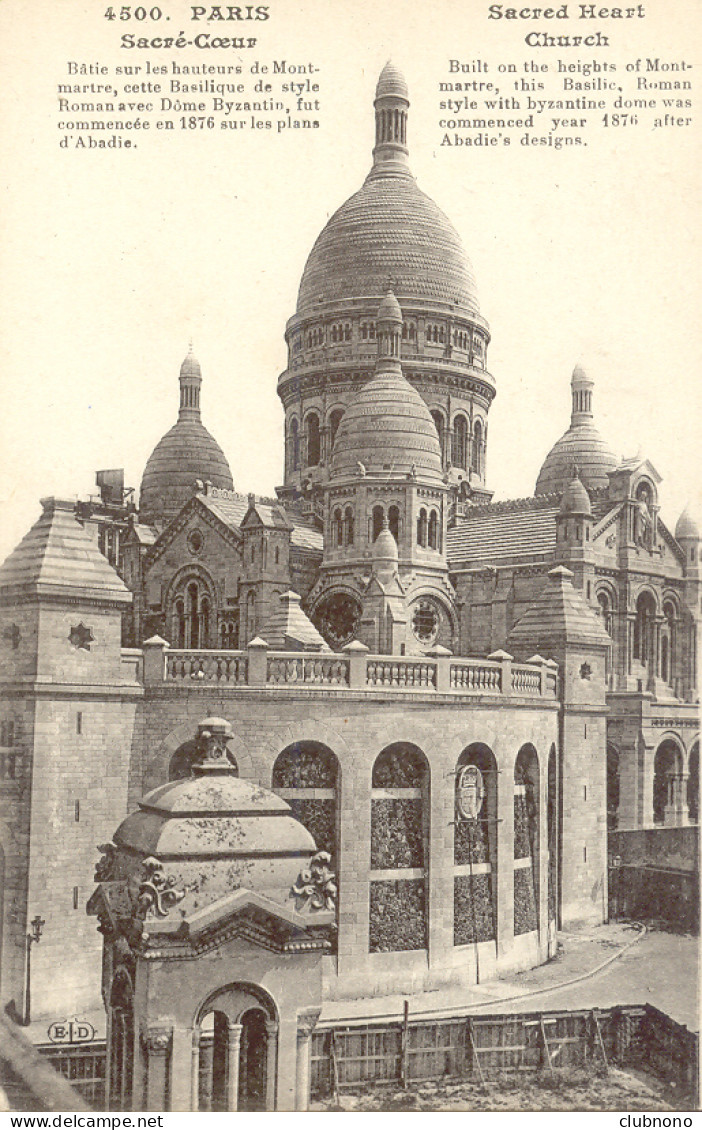 CPA - PARIS - SACRE-COEUR (PRISE DE VUE PEU COMMUNE) - Sacré Coeur