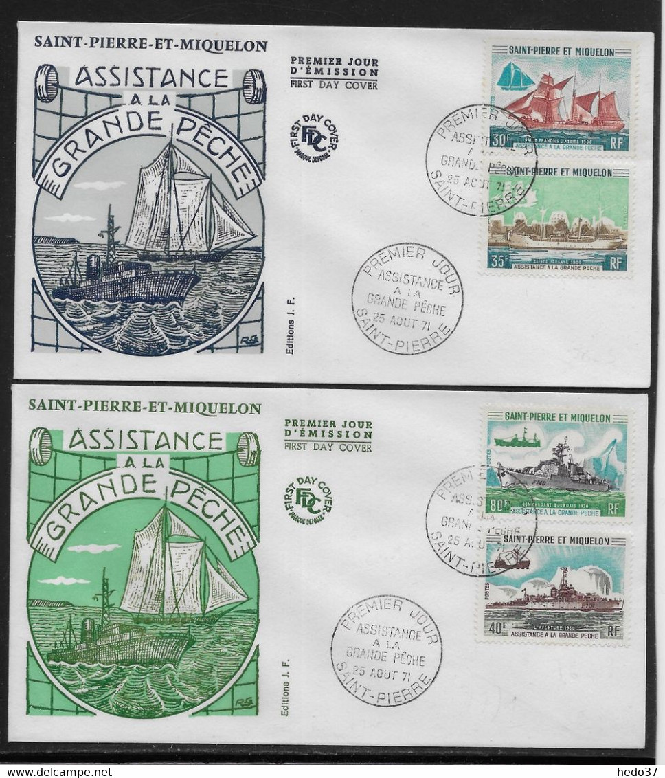 St Pierre Et Miquelon N°410/413 - Enveloppe 1er Jour - TB - Briefe U. Dokumente