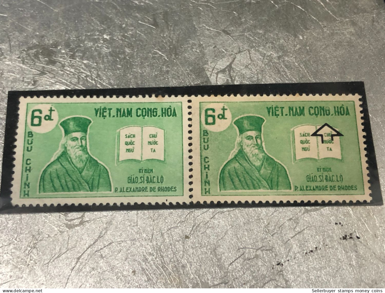 VIET NAM SOUTH STAMPS (ERROR Printed Deviate 1961-6 Dong)1 STAMPS Vyre Rare - Vietnam