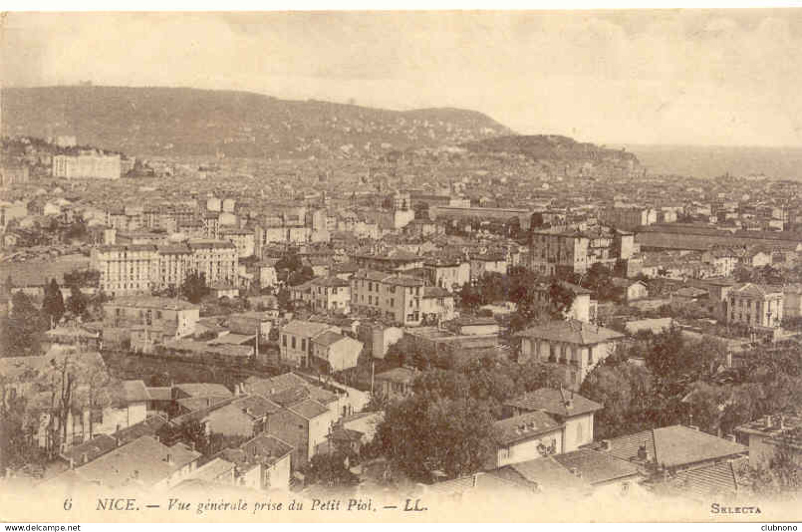 CPA - NICE - VUE GENERALE PRISE DU PETIT PIOI (RARE CLICHE) - Multi-vues, Vues Panoramiques