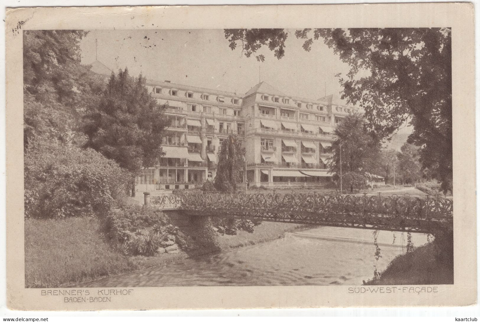 Baden-Baden - Brenner's Kurhof - (Deutschland)  - 1925 - Baden-Baden