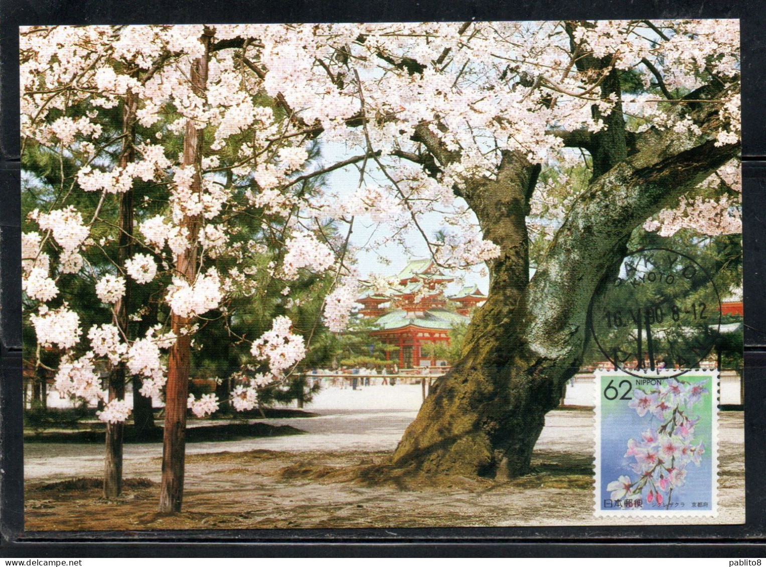 JAPAN GIAPPONE 1990 FLORA FLOWERS PREFECTURE FLOWER 62y MAXI MAXIMUM CARD - Maximumkaarten