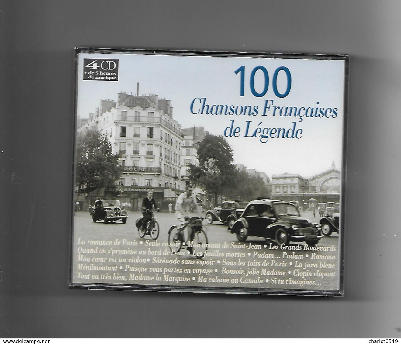 4 Cd 100 Chansons Francaises De Legende - Altri & Non Classificati