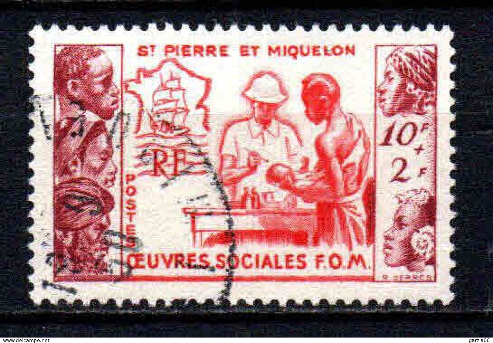 St Pierre Et Miquelon    - 1950 -  Œuvres Sociales  - N° 344 - Oblit - Used - Usati
