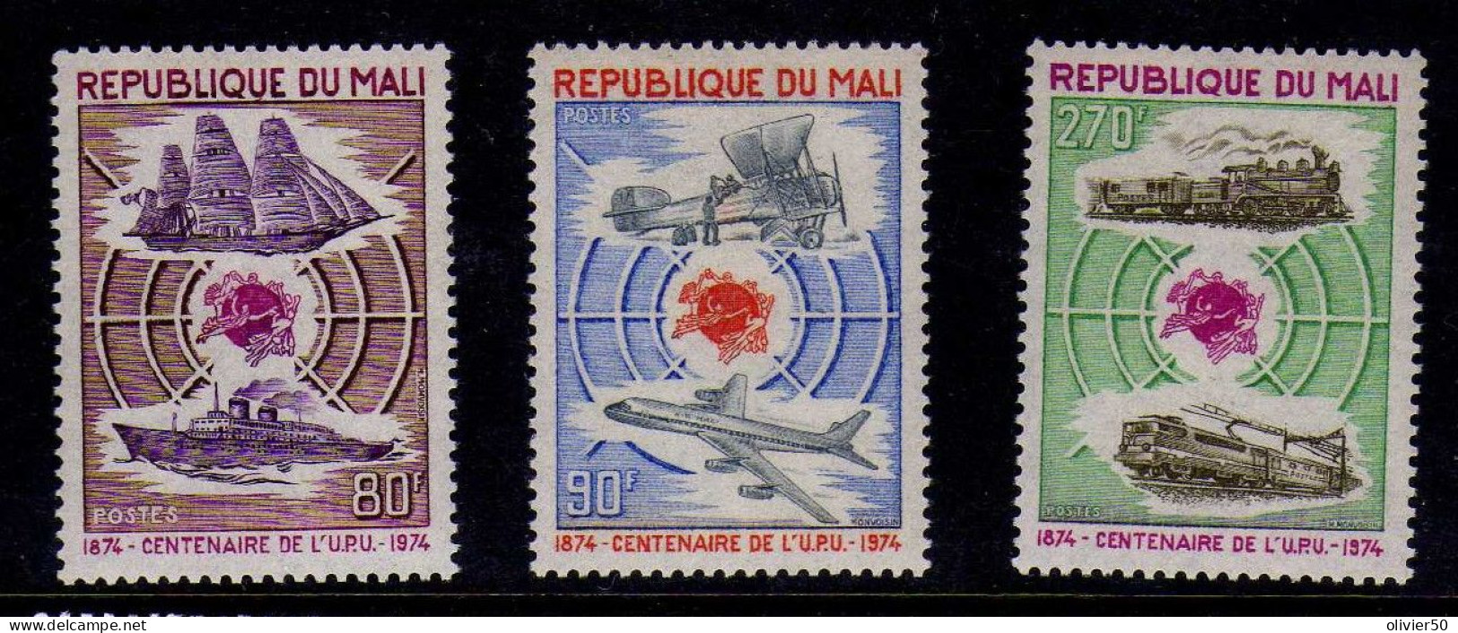 Mali - 1974 - Centenaire De L'UPU - Neufs** - MNH - Mali (1959-...)