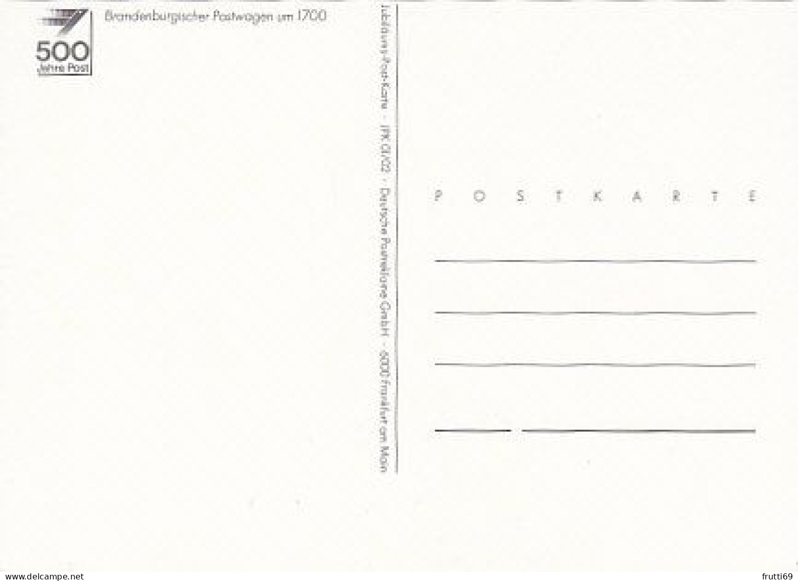 AK 216141 POST - Brandenburgischer Postwagen Um 1700 - Postal Services