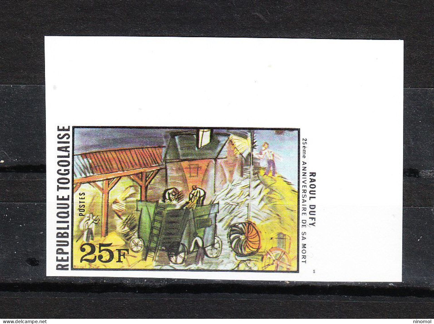Togo   -   1978.  Anniversario  Di  Du Fy  Painting. Arte Fauves Fresh, Imperf. MNH, Rare - Other & Unclassified