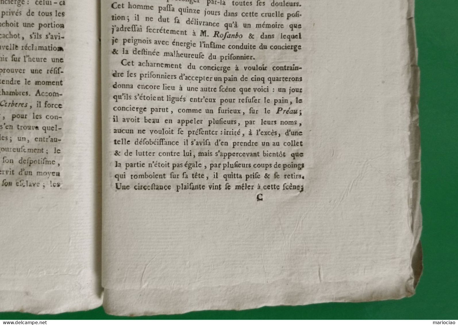 D-FR Révolution 1791 Les Crimes des Parlemens, ou les Horreurs des Prisons Judiciaires Pierre-Mathieu Parein