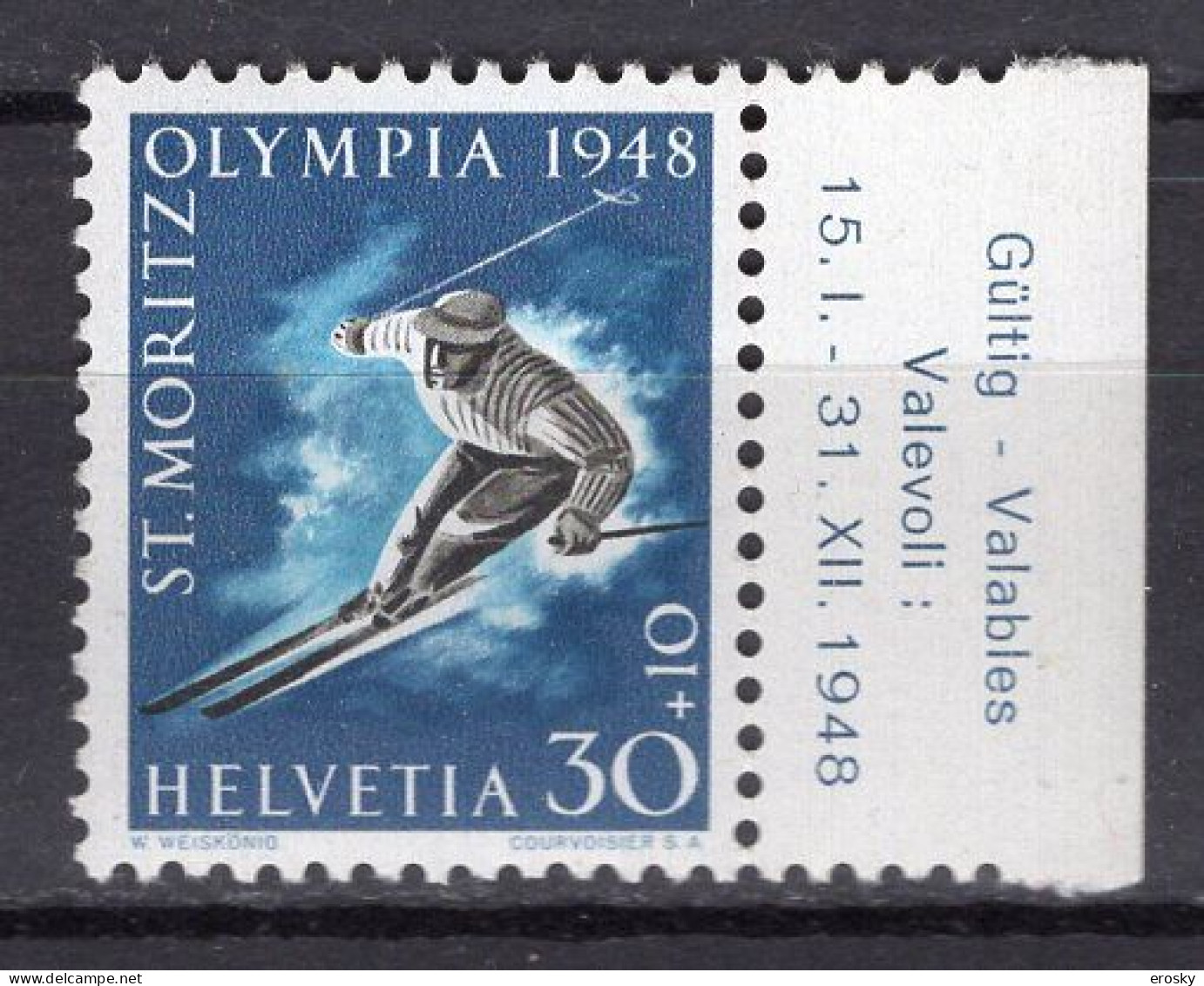 T3369 - SUISSE SWITZERLAND Yv N°452 ** Olympiades - Ungebraucht