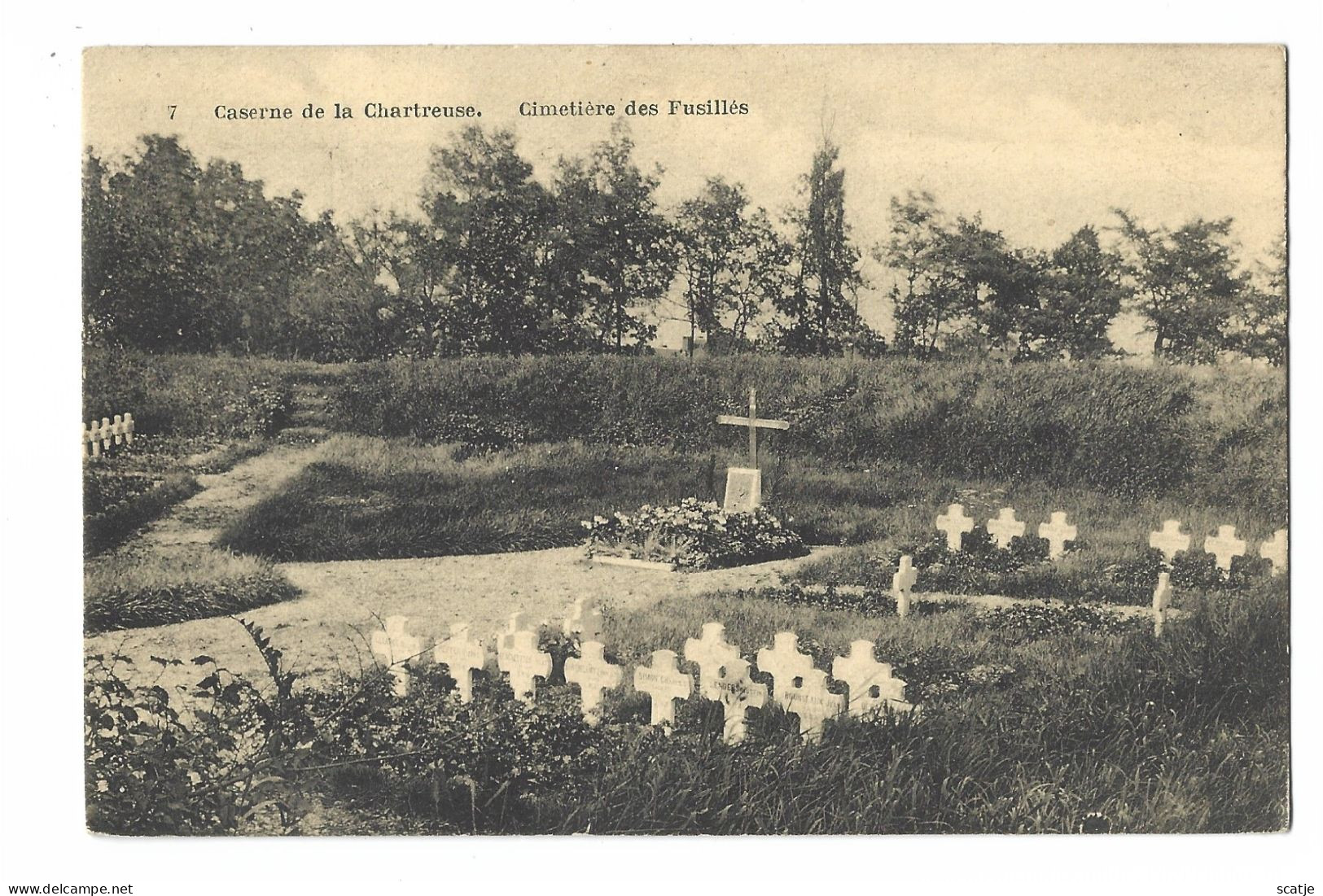 Liège   -   Caserne De La Chartreuse. -  Cimetière Des Fusillés   1914 - 1918   /   1922  Naar   Curingen - Oorlogsbegraafplaatsen