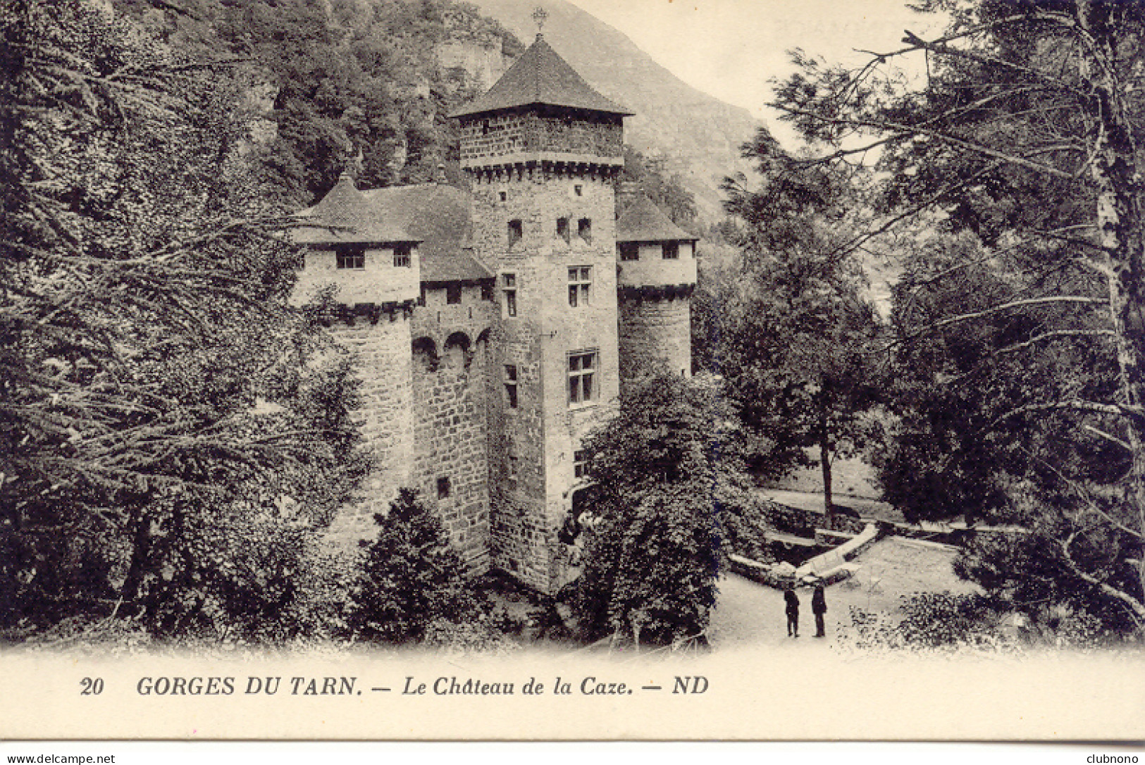 CPA -GORGES DU TARN - CHATEAU DE LA CAZE (BELLE PRISE DE VUE) - Gorges Du Tarn