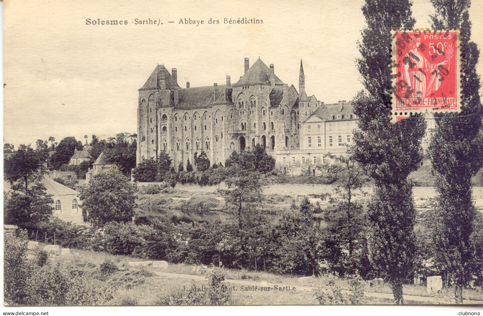 CPA - SOLESMES - ABBAYE DES BENEDICTINS - Solesmes