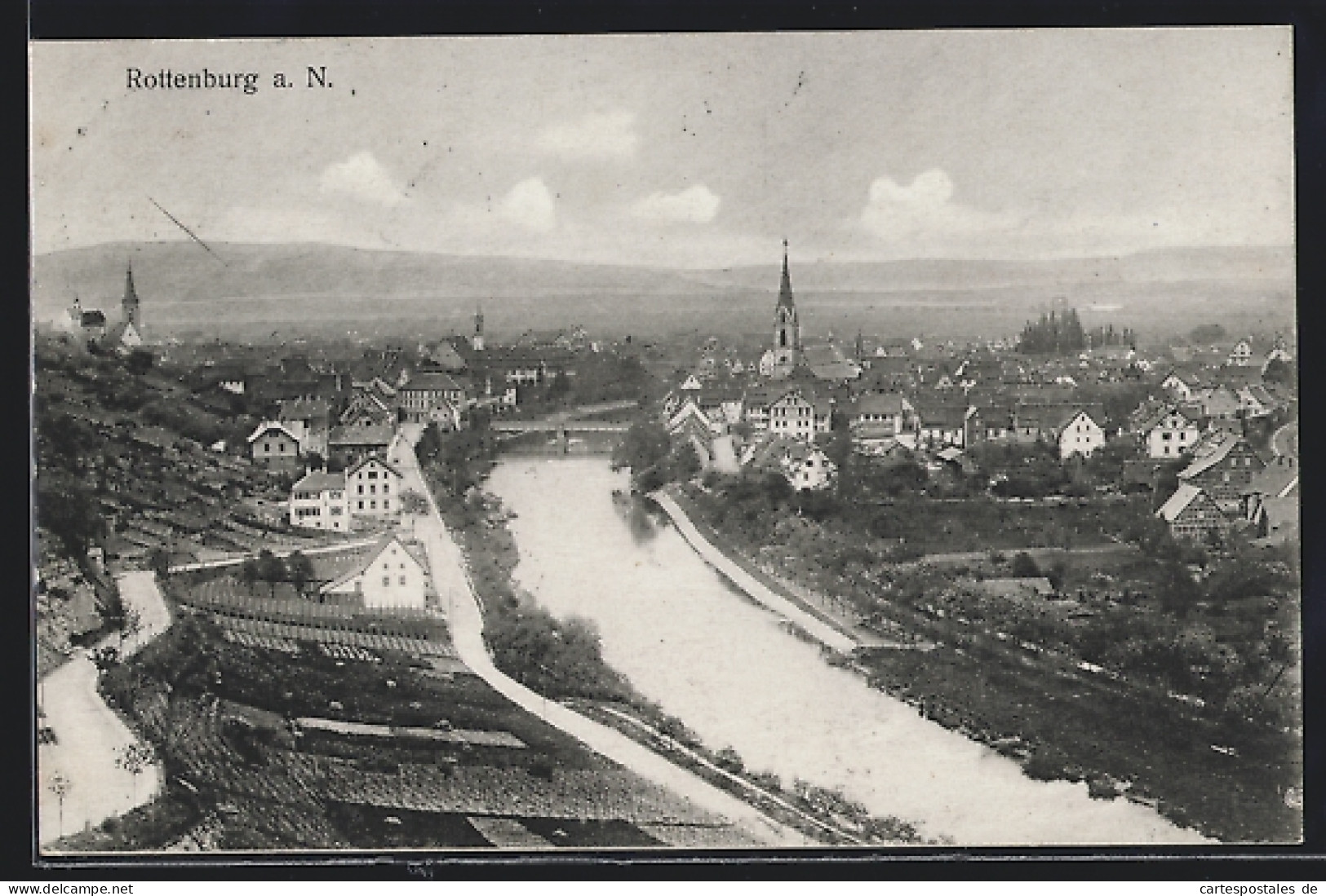 AK Rottenburg A. N., Fluss Und Panorama  - Rottenburg
