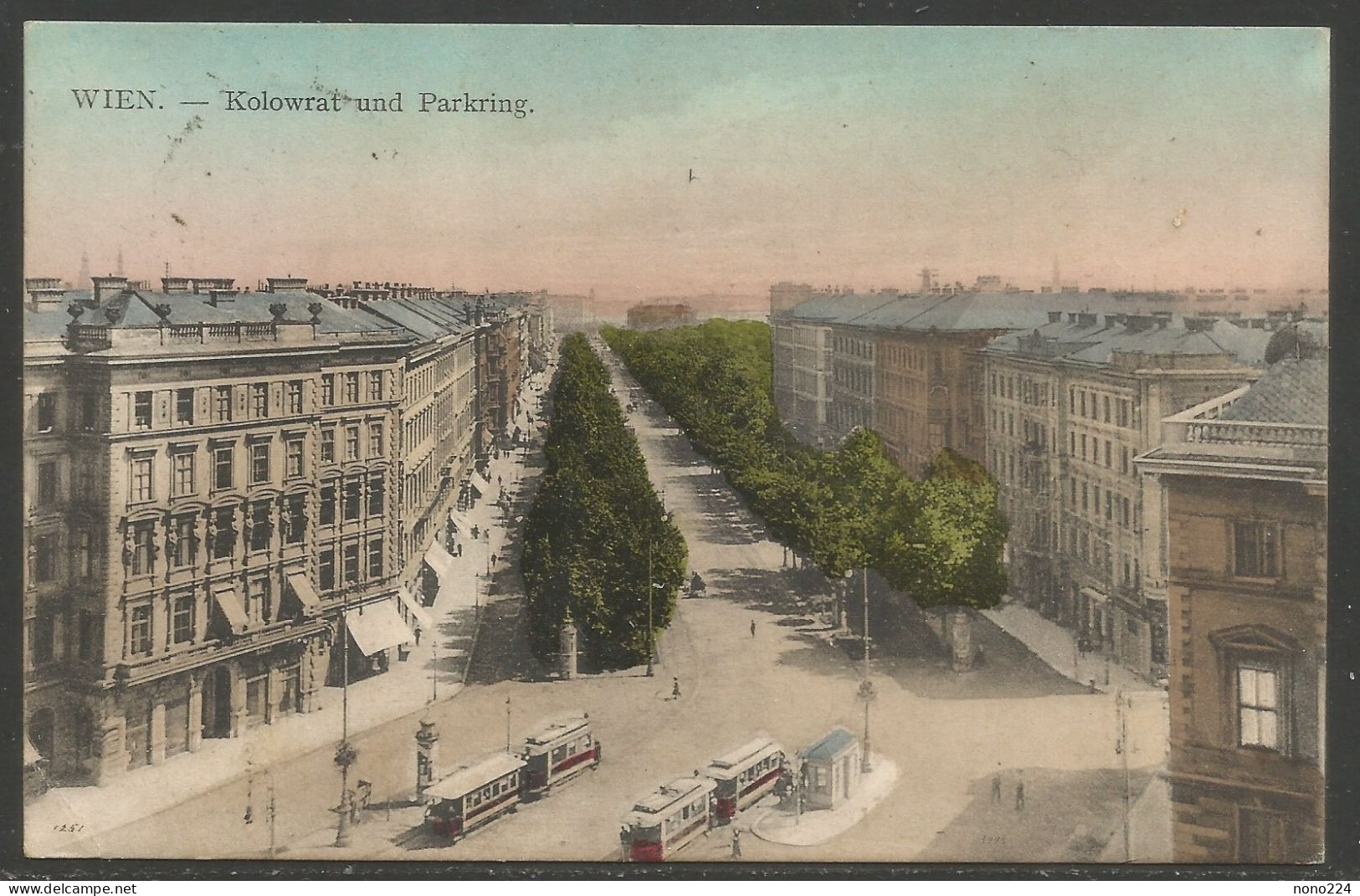 Carte P De 1909 ( Wien / Kolowrat Und Parkring ) - Autres & Non Classés