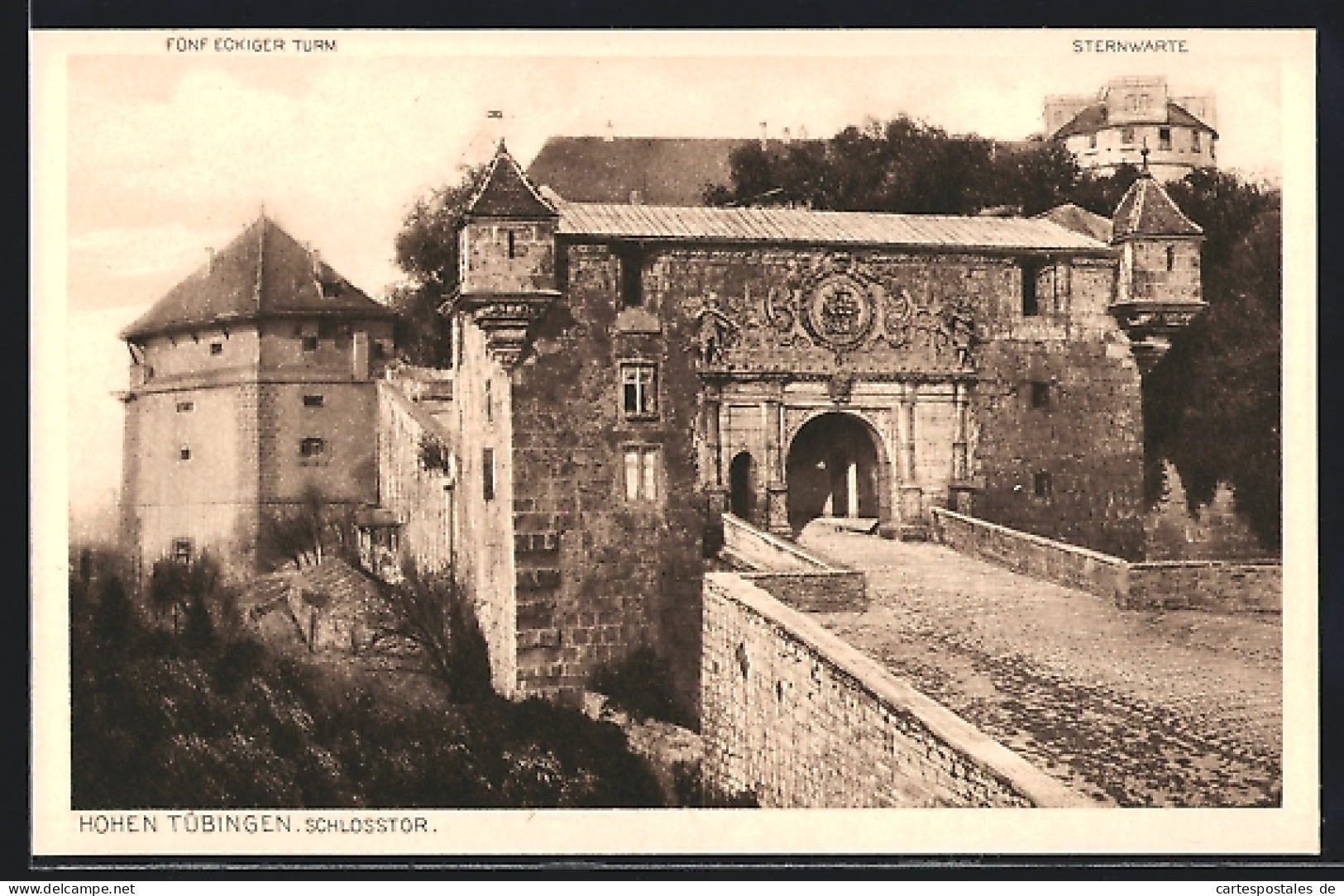 AK Tübingen, Schloss Hohen Tübingen, Tor Und Sternwarte  - Tübingen