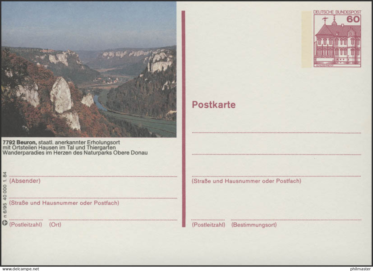 P138-n6/095 7792 Beuron - Oberes Donautal ** - Bildpostkarten - Ungebraucht