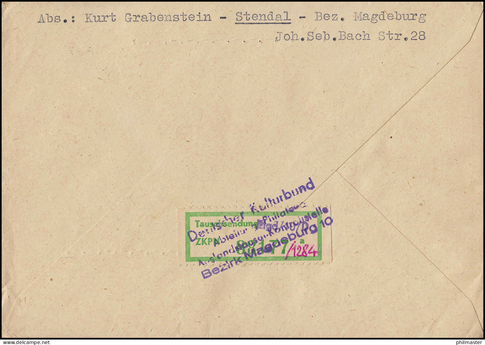 847+848+934+935 Ulbricht Als MiF Auf R-Bf. Tauschsendung MAGDEBURG 15.8.1963 - Autres & Non Classés