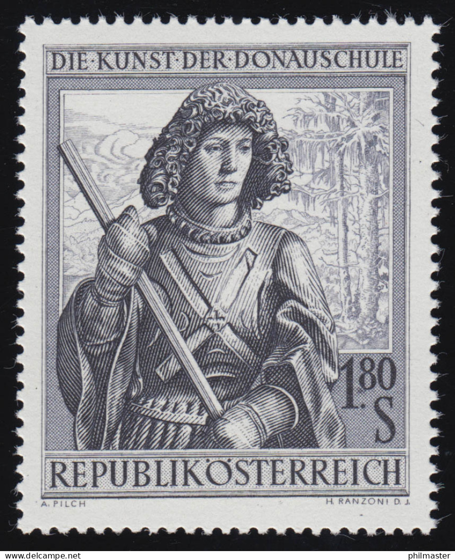 1182 Kunst D. Donauschule, Hl. Georg Vor Altdorfer Stich, 1.80 S, Postfrisch ** - Neufs