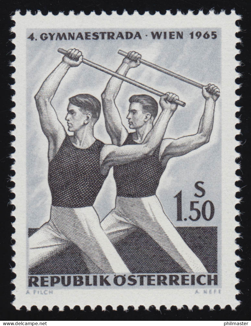 1190 Gymnaestrada, Wien, Turner Mit Turnstab, 1.50 S, Postfrisch ** - Unused Stamps