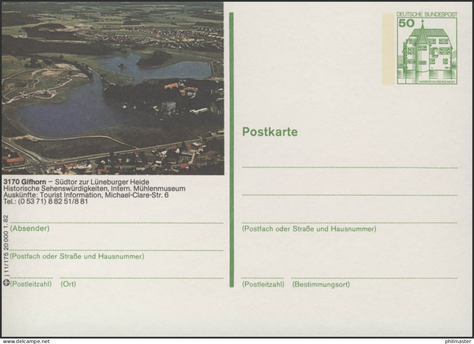 P134-j11/175 3170 Gifhorn - Luftaufnahme ** - Cartes Postales Illustrées - Neuves