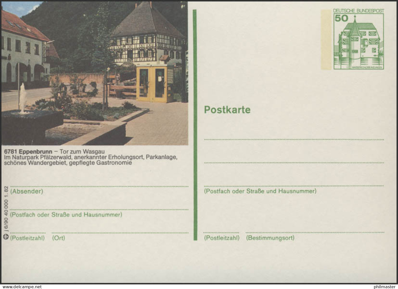 P134-j6/090 6780 Pirmasens - Ortsmitte Eppenbrunn ** - Cartoline Illustrate - Nuovi