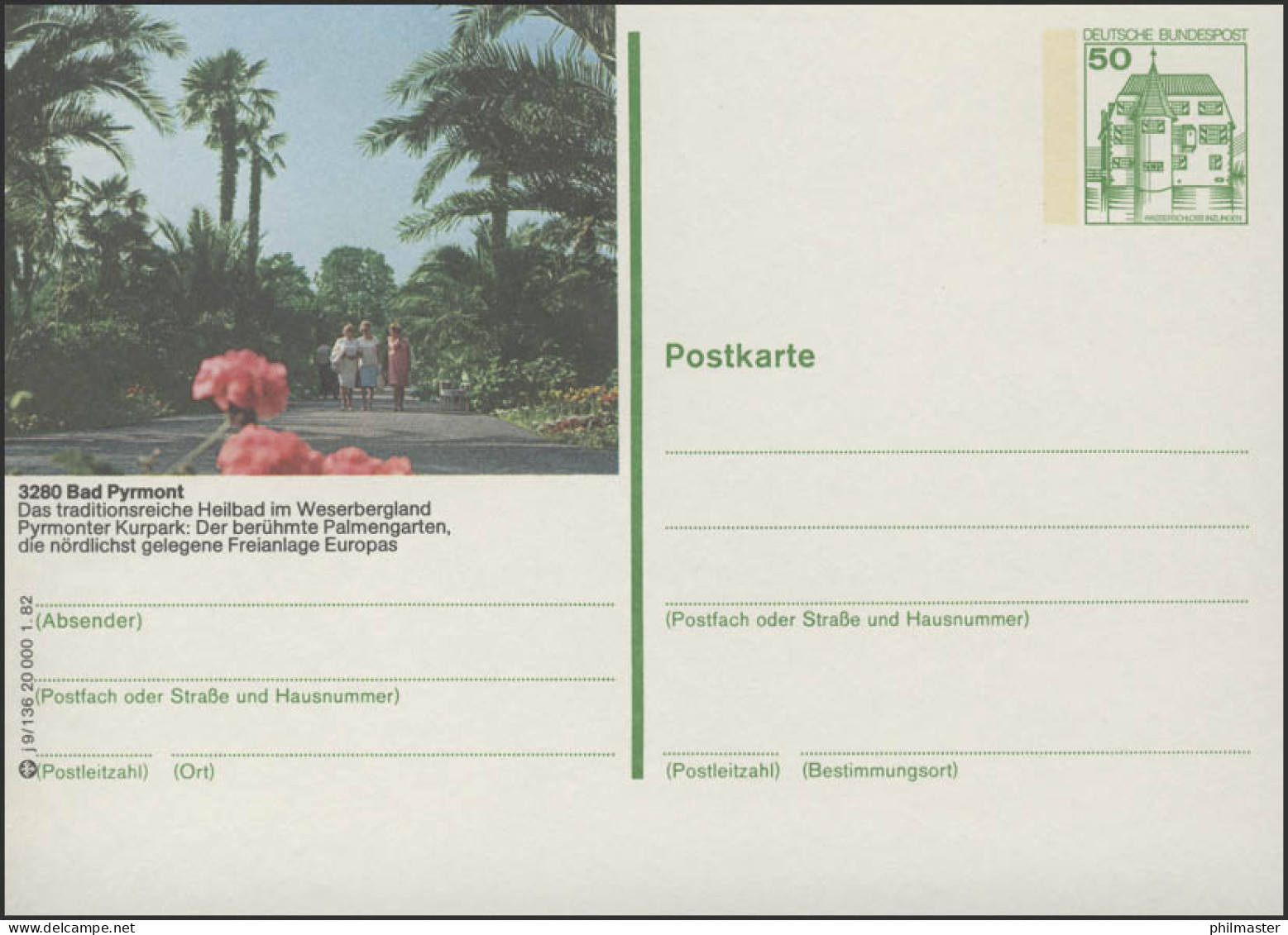 P134-j9/136 3280 Bad Pyrmont - Palmengarten ** - Cartes Postales Illustrées - Neuves