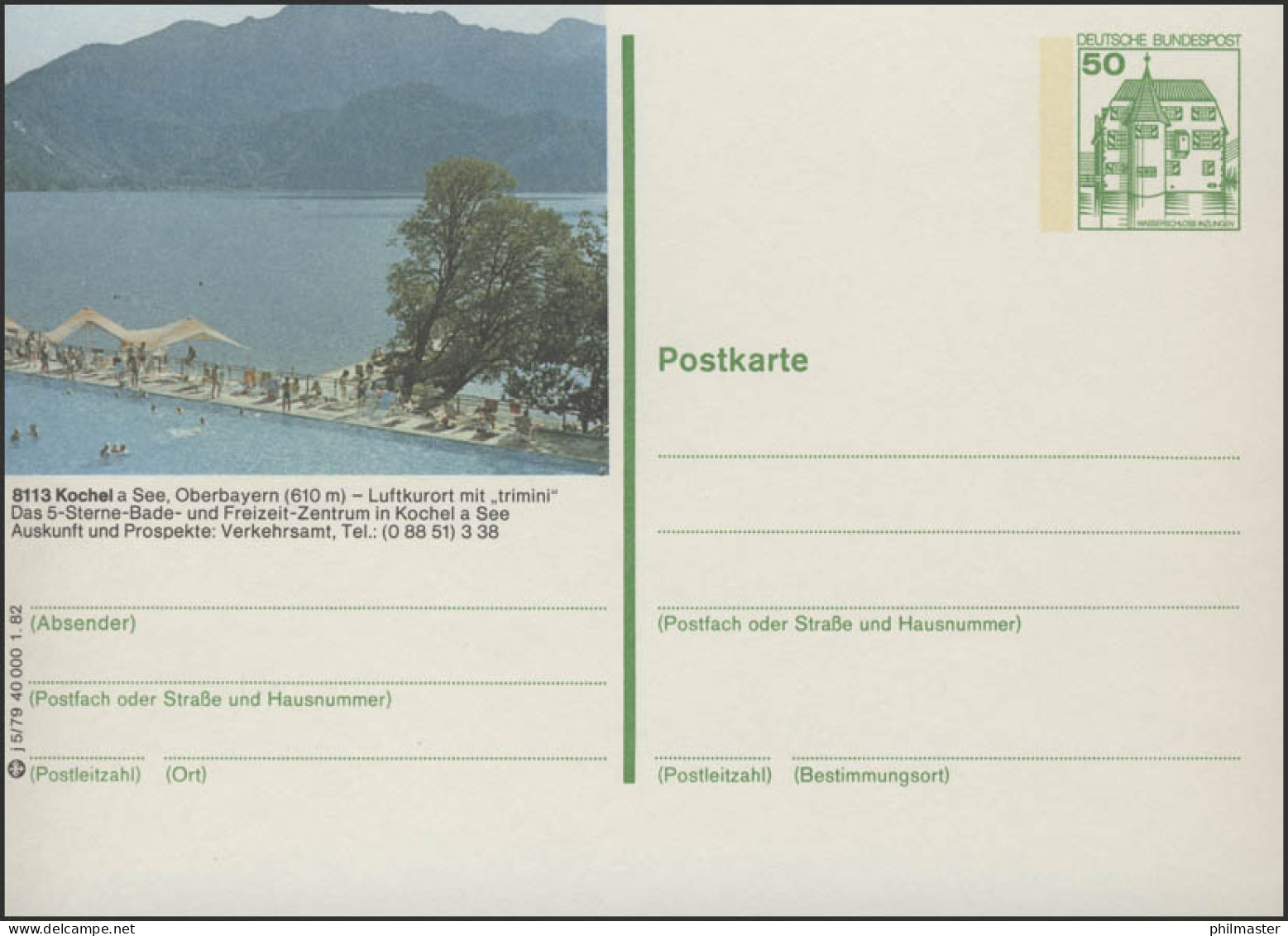 P134-j5/079 8113 Kochel/See - Freizeit-Zentrum ** - Illustrated Postcards - Mint