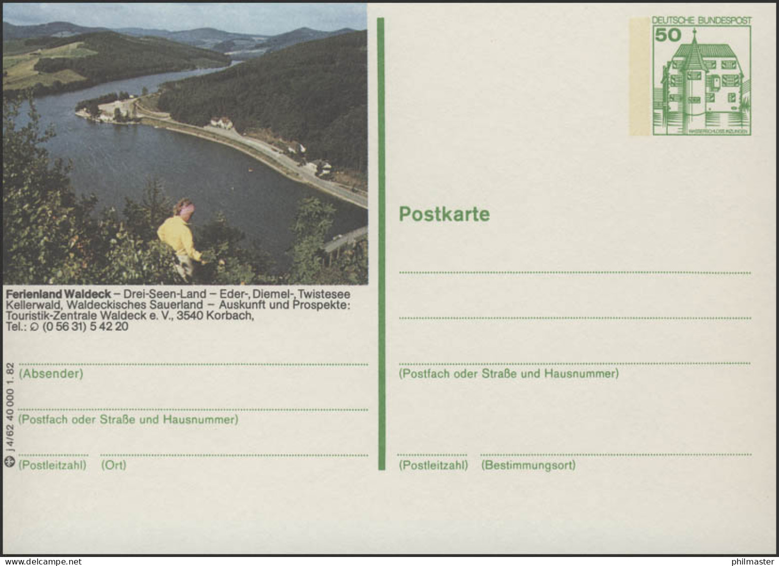 P134-j4/062 3540 Korbach Waldeck - Diemelsee ** - Illustrated Postcards - Mint