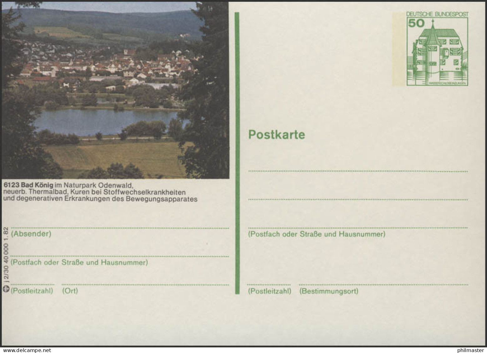 P134-j2/030 6123 Bad König - Ortsansicht ** - Postales Ilustrados - Nuevos