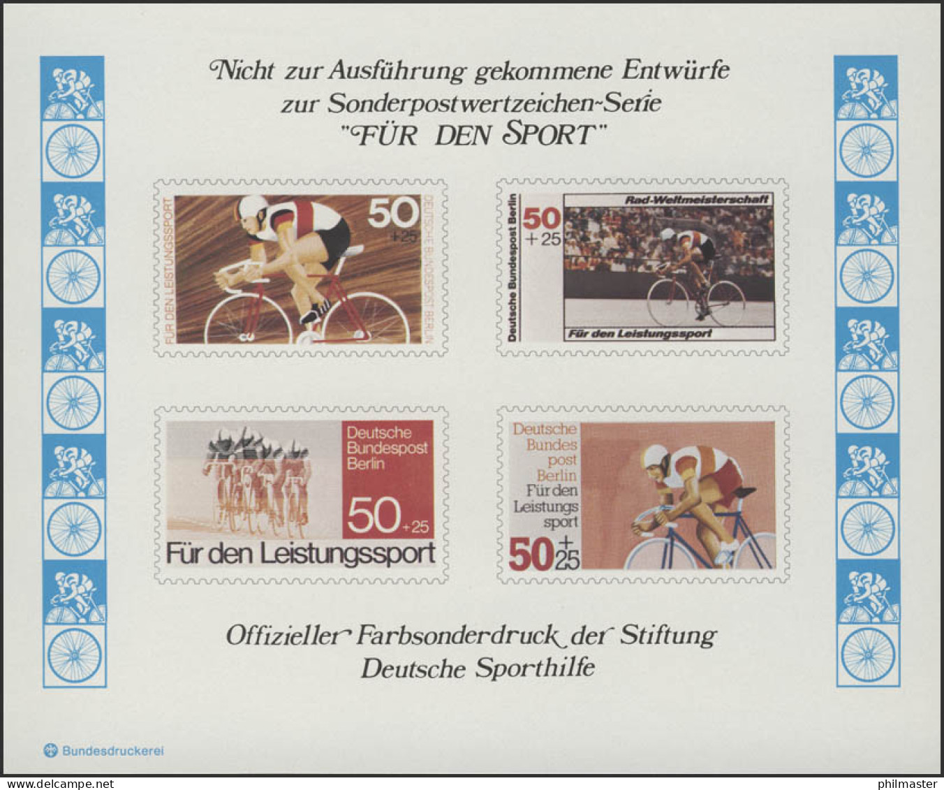 Sporthilfe Sonderdruck Rad-WM 1978 - Andere & Zonder Classificatie