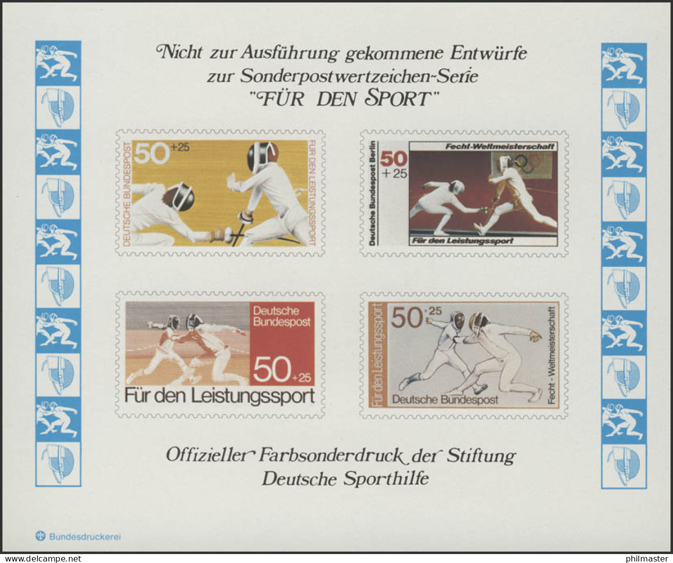 Sporthilfe Sonderdruck Fecht-WM 1978 - Autres & Non Classés