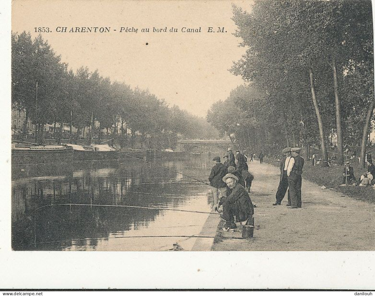 94 // CHARENTON   Peche Au Bord Du Canal  EM  1853 - Charenton Le Pont