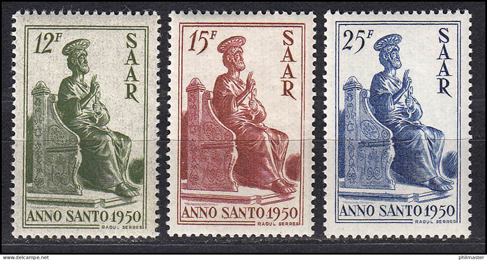 293-295 Heiliges Jahr 1950, Satz ** - Unused Stamps