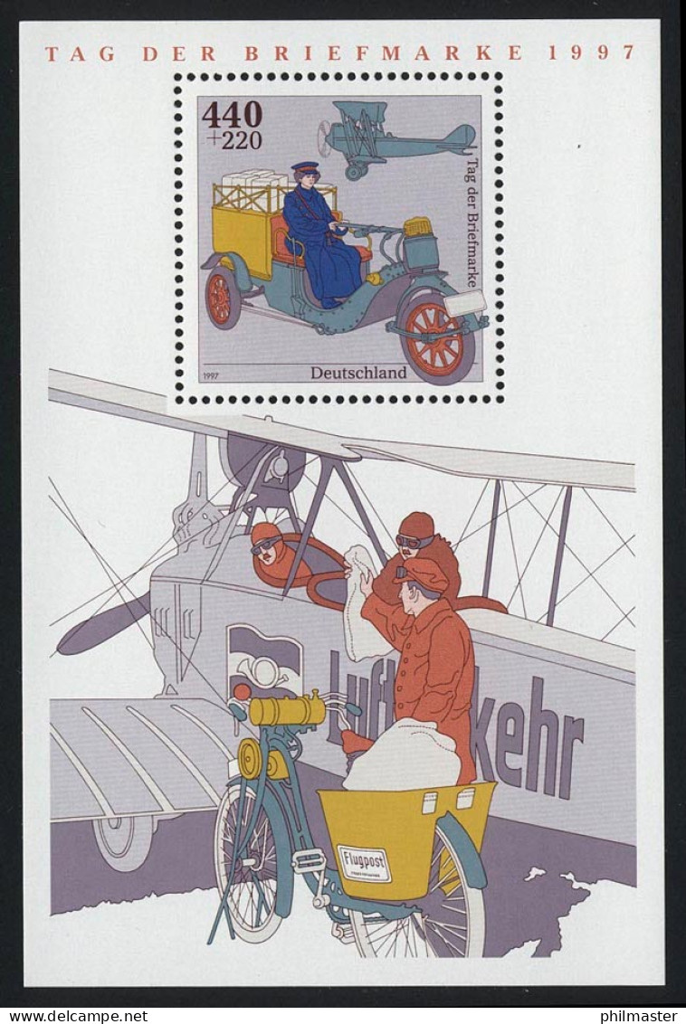 Block 41 Tag Der Briefmarke - Posttransport 1997, Postfrisch - Nuevos