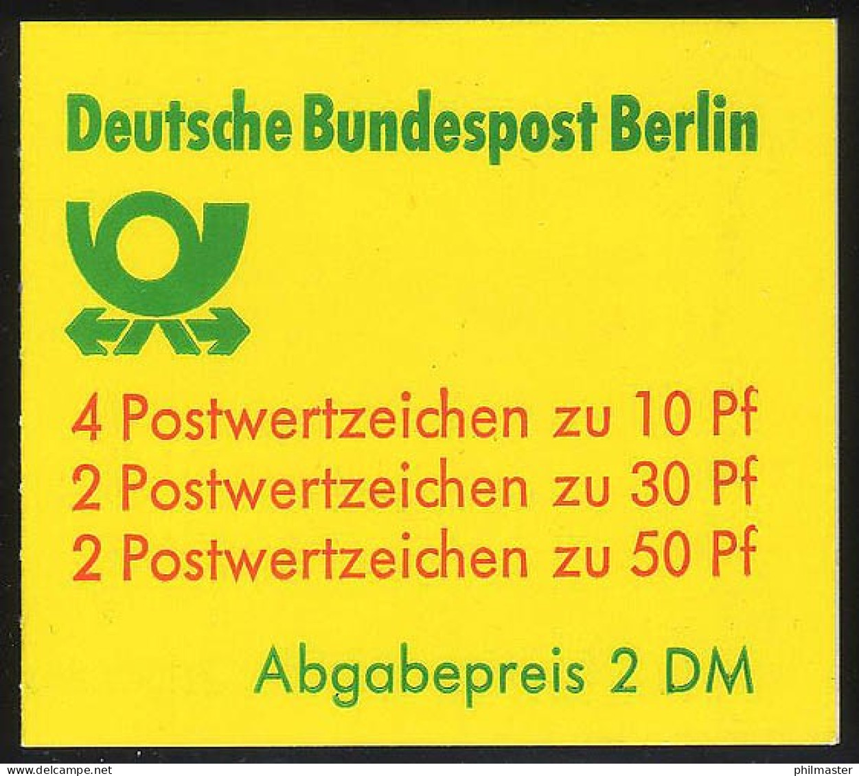 11ec MH BuS 1980, Kleines T, Mit PLF XIX ** - Booklets