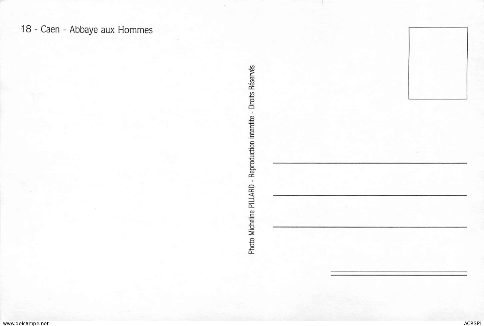 CAEN Abbaye Aux Hommes 23(scan Recto Verso)ME2690 - Caen