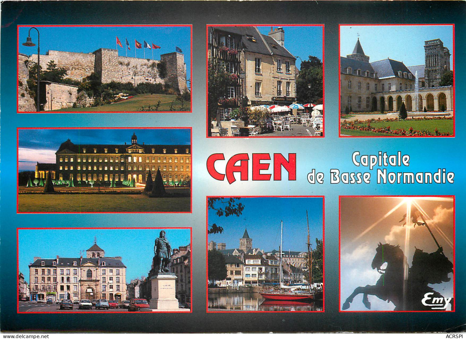 CAEN Le Chateau Fonde Par Guillaume Le Conquerant Le Quartier Du Vaugueux 17(scan Recto Verso)ME2691 - Caen