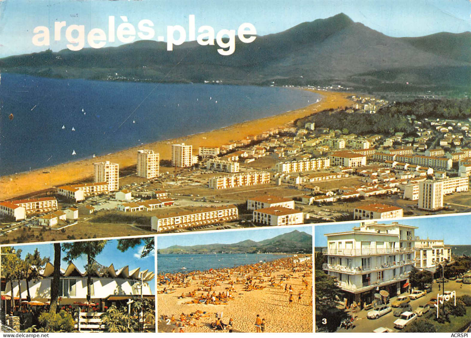 ARGELES Plage Vue Générale Aerienne  27 (scan Recto Verso)ME2692BIS - Argeles Sur Mer