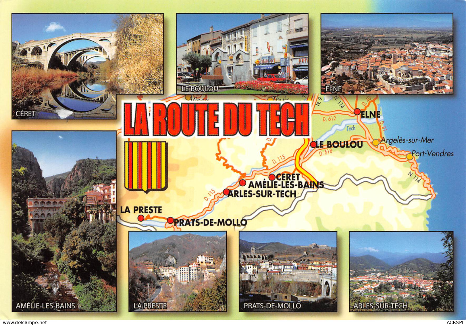 Route Du TECH Le Boulou Ceret Arle La Preste Elne  28 (scan Recto Verso)ME2692BIS - Argeles Sur Mer