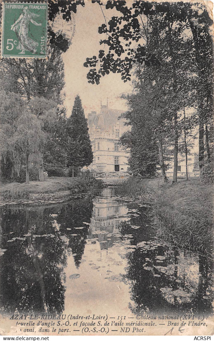 AZAY LE RIDEAU   Bras De L'indre Dans Le Parc Du Chateau  39 (scan Recto Verso)ME2692UND - Azay-le-Rideau