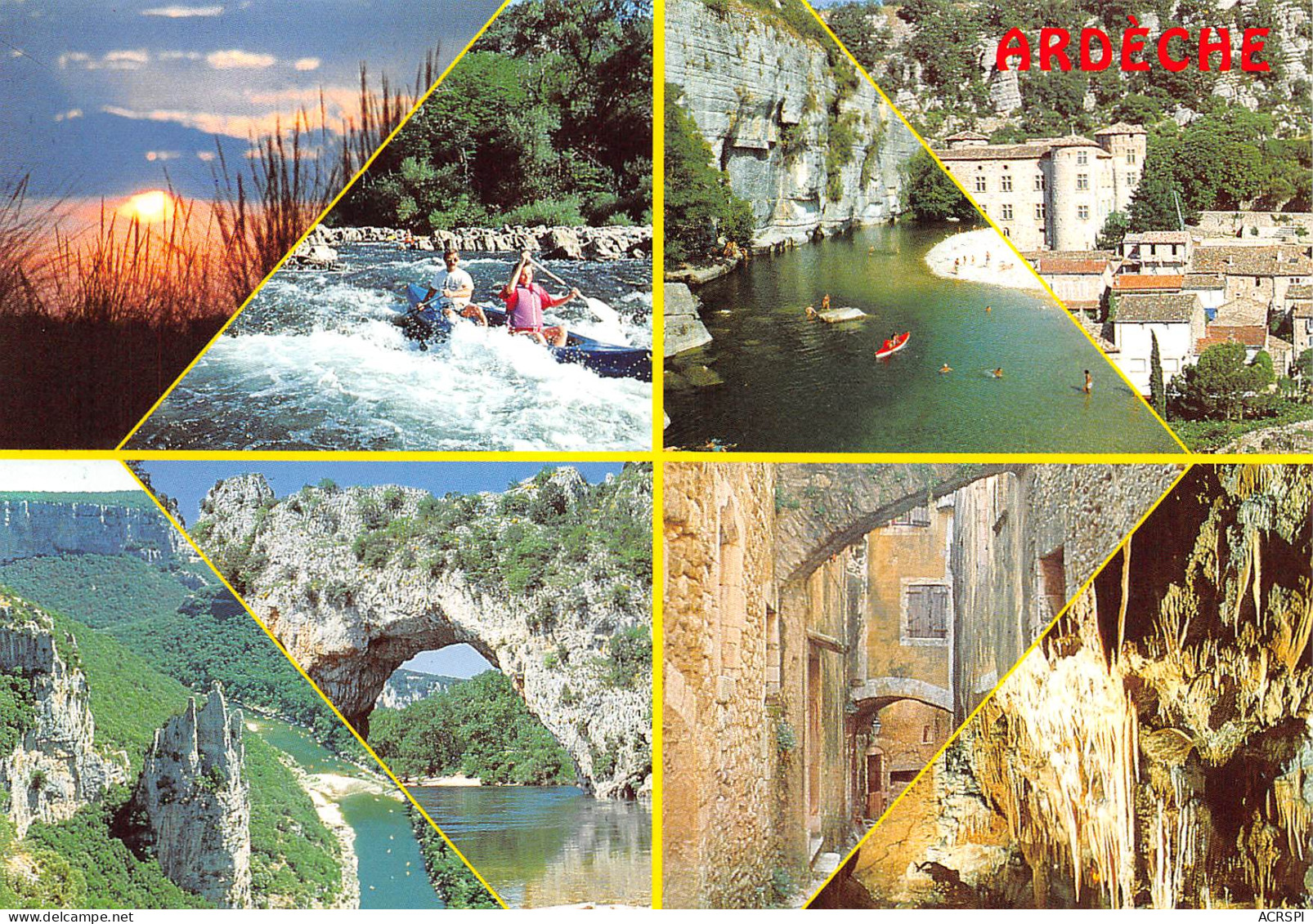 Le VIVARAIS L'Ardèche Aubenas Vals Ventadour  VALLON PONT D'ARC  12 (scan Recto Verso)ME2692VIC - Vallon Pont D'Arc