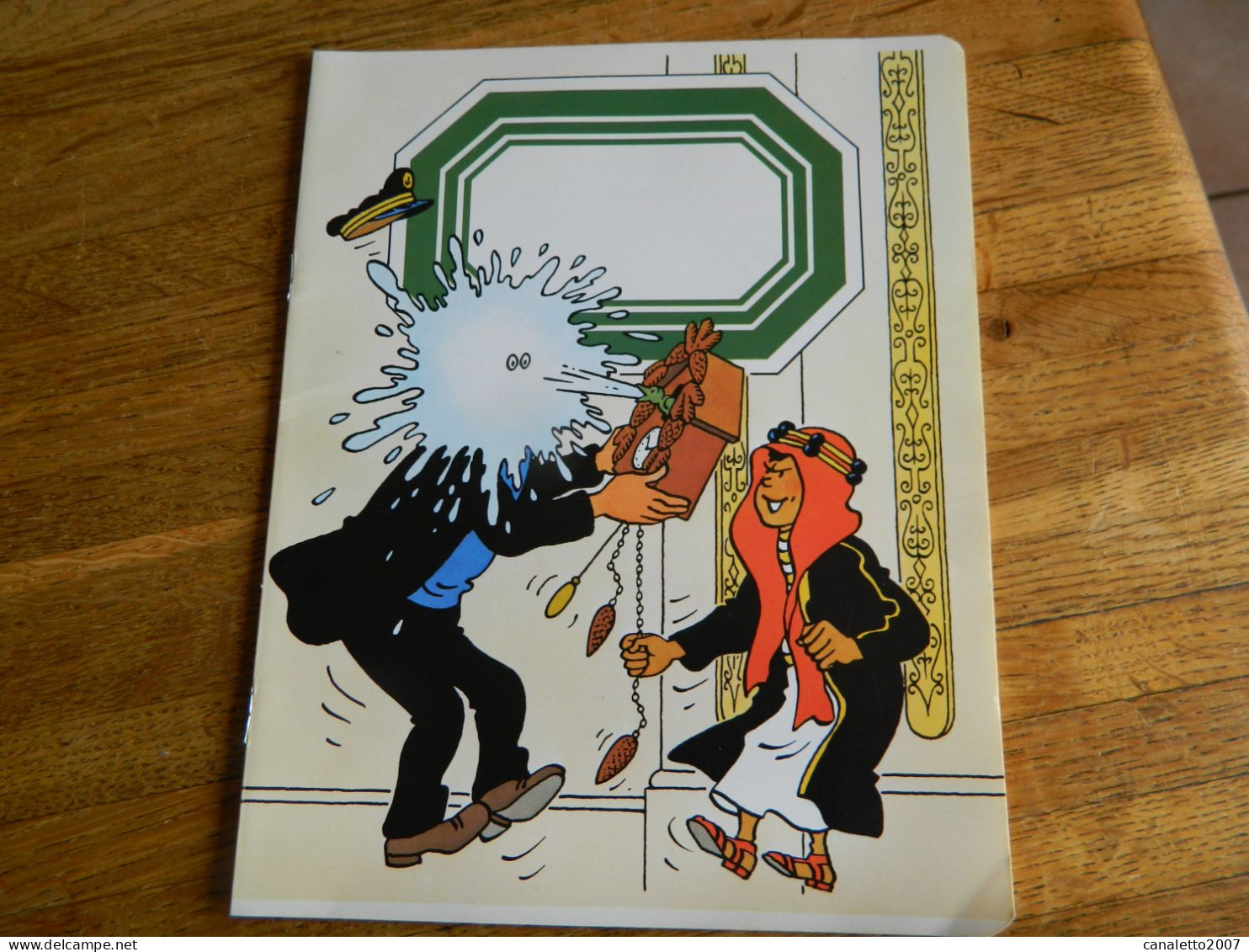 TINTIN+HERGE+COTE D'OR: CAHIER LIGNE VIERGE AVEC LE CAPITAINE HADDOCK ET ABBDALAH-SORTI POUR LES 50 ANS DE TINTIN -1979 - Advertisement