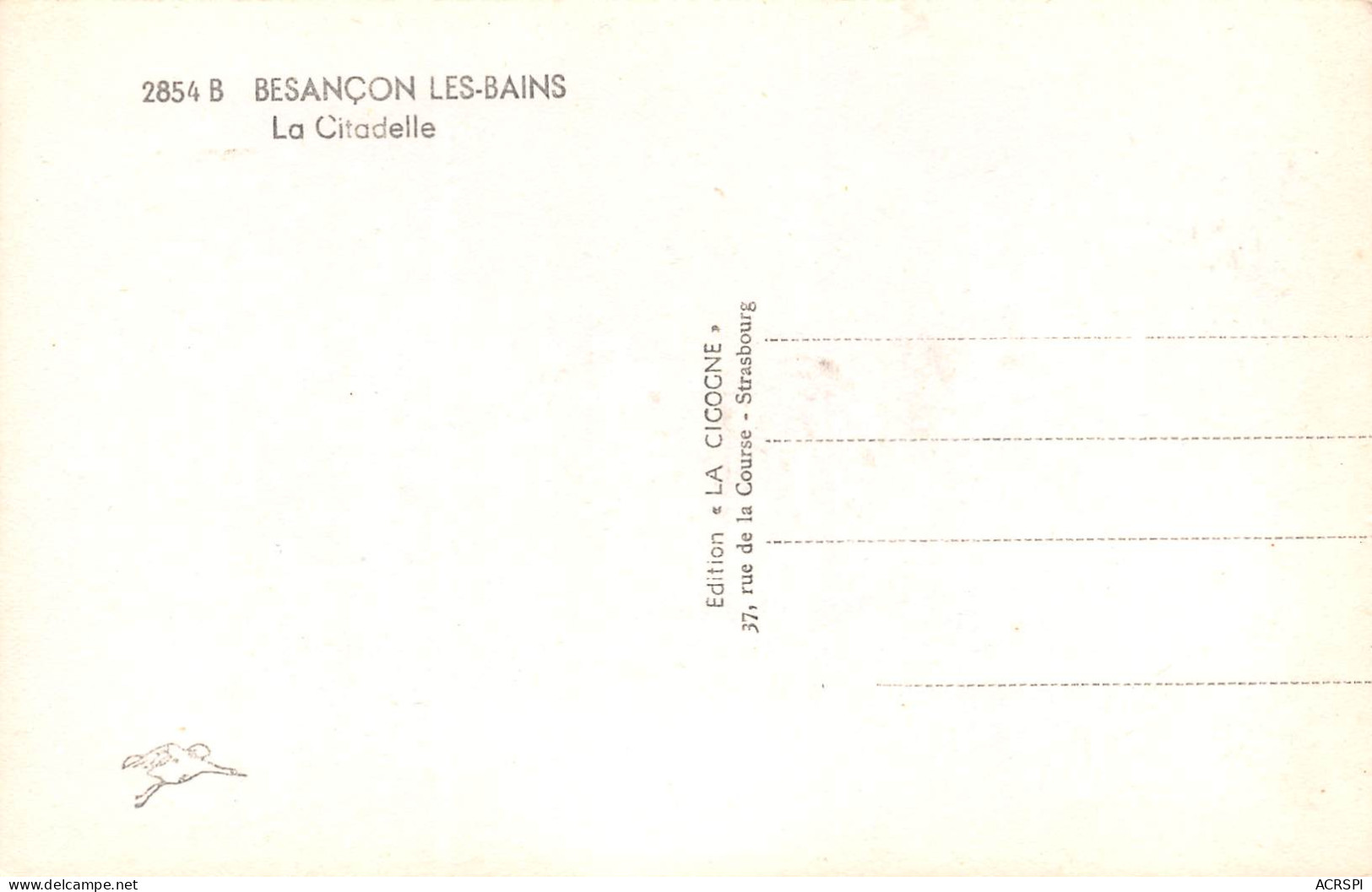 Besançon-les-Bains  La Citadelle  30 (scan Recto Verso)ME2692VIC - Besancon