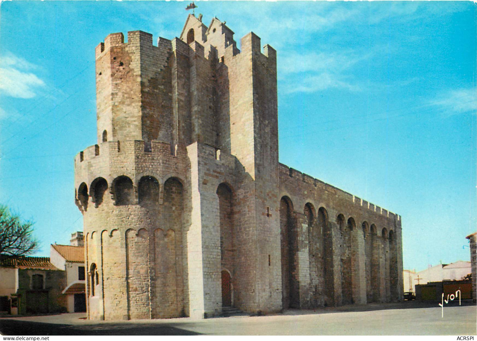 LES SAINTES_MARIE_DE_LA_MER L Eglise Fortifiée 11(scan Recto Verso)ME2694 - Saintes Maries De La Mer