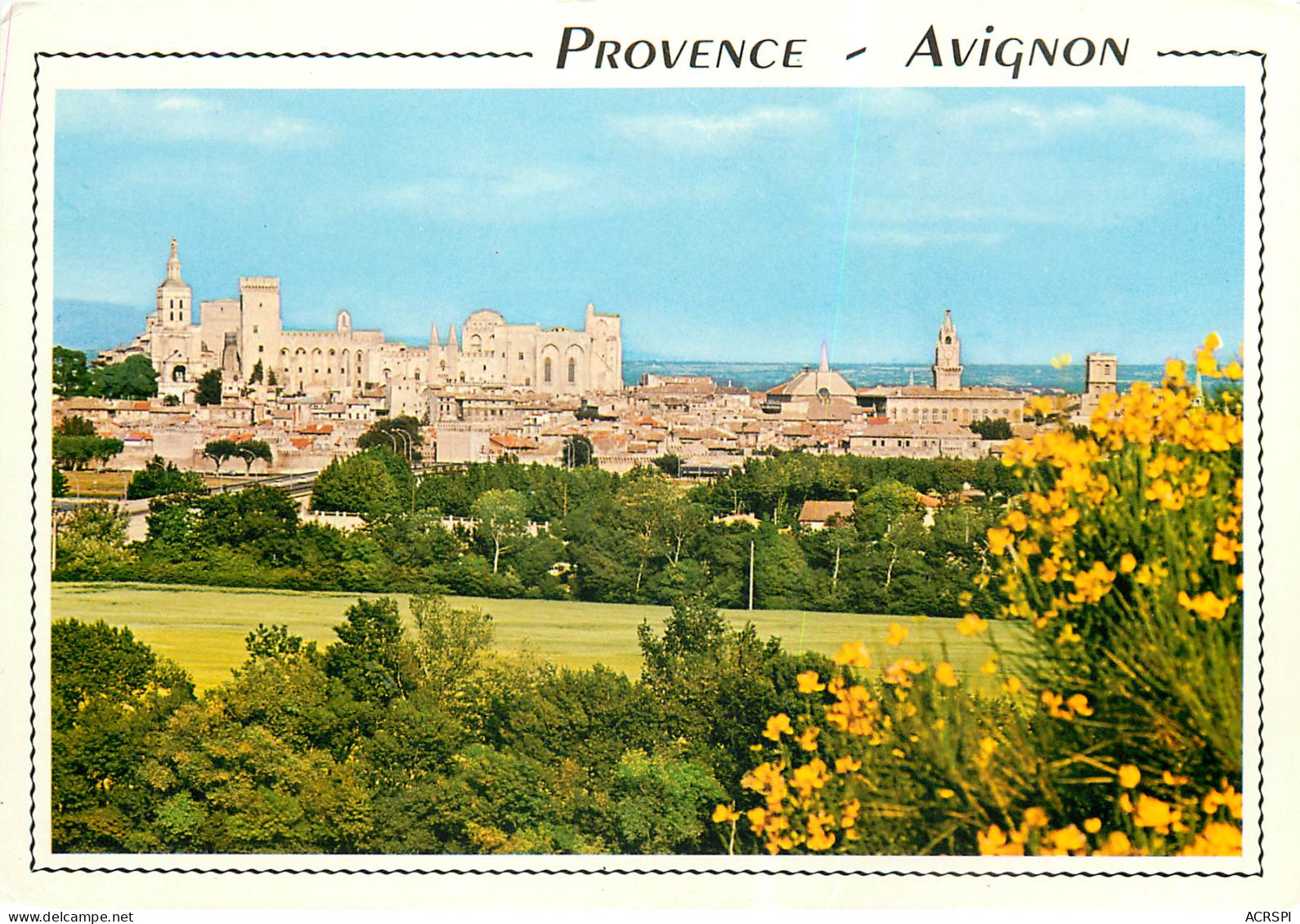 AVIGNON Vue Sur La Ville Le Palais Des Papes Et La Cathedrale N_D Des Doms28(scan Recto Verso)ME2695 - Avignon (Palais & Pont)