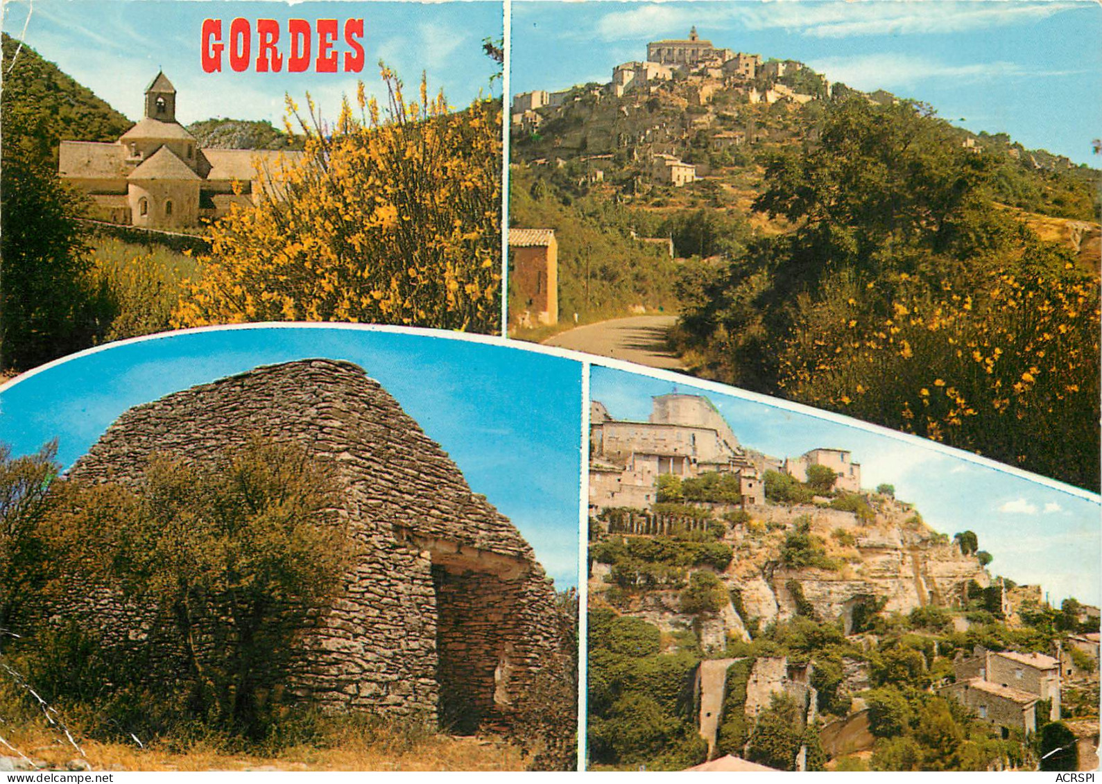 GORDES Quelques Aspects Du Village Et De L Abbaye De Senanque13(scan Recto Verso)ME2697 - Gordes