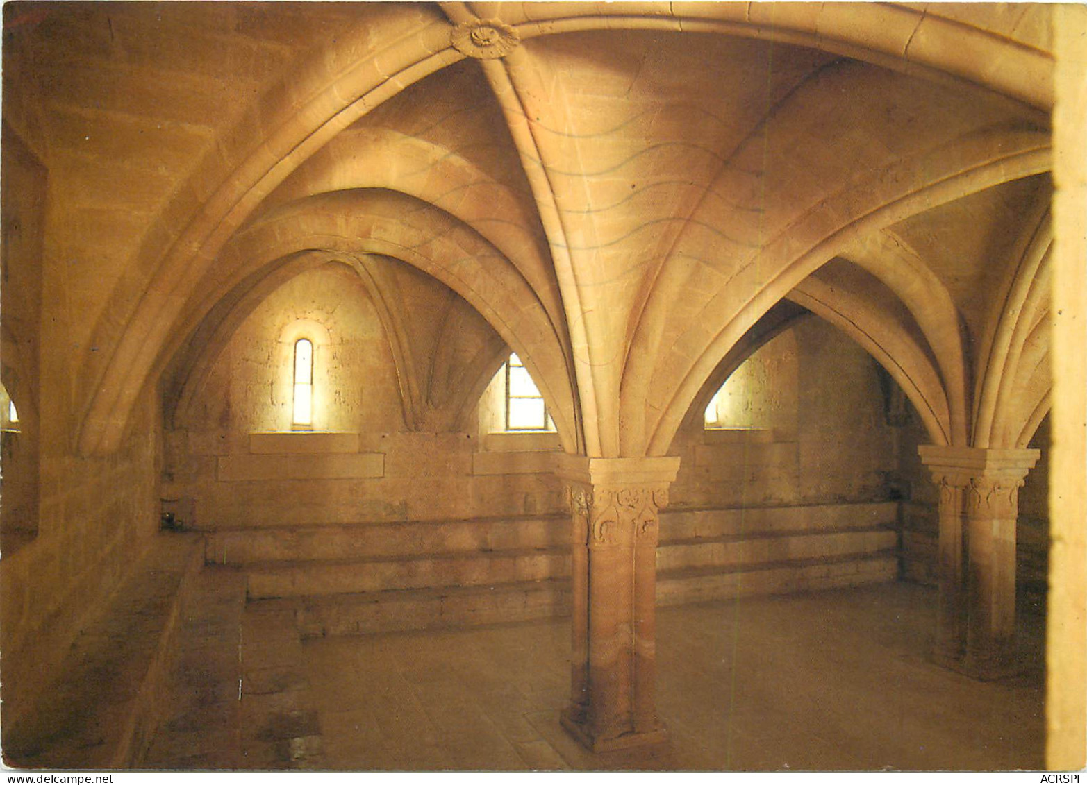 GORDES Abbaye De Senanque Ordre Cisterciens La Salle Capitulaire1 (scan Recto Verso)ME2698 - Gordes