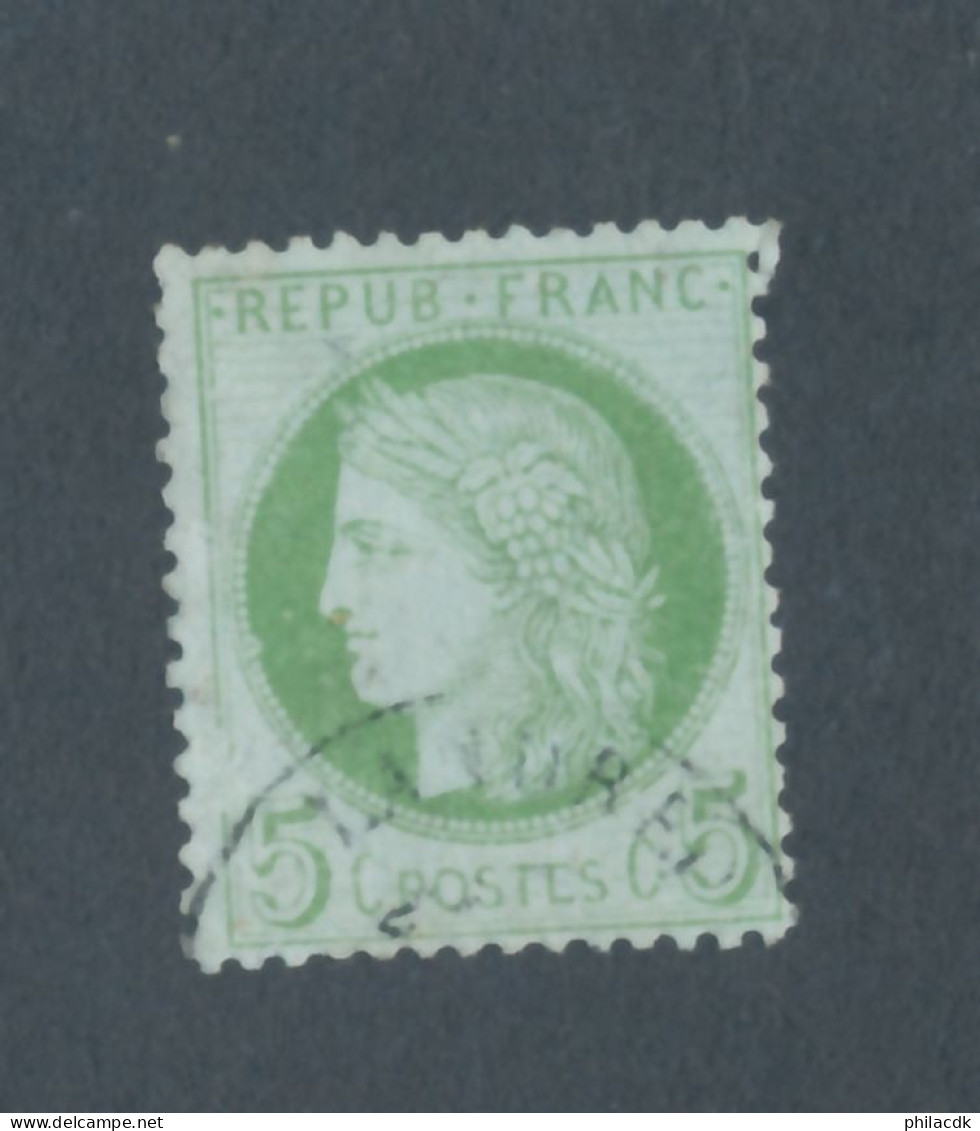 FRANCE - N° 53 OBLITERE AVEC LEGERS POINTS BLANCS FACE AU VISAGE - COTE : 10€ - 1872 - 1871-1875 Ceres