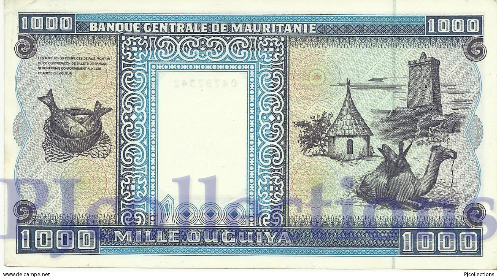 MAURITANIA 1000 OUGUIYA 2002 PICK 9c XF/AU - Mauritanie